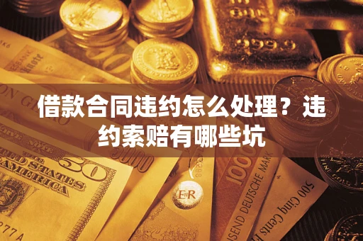 武汉借款合同违约怎么处理？违约索赔有哪些坑