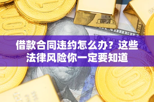 武汉借款合同违约怎么办？这些法律风险你一定要知道