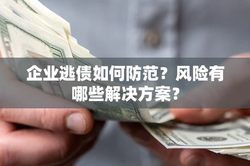 武汉企业逃债如何防范？风险有哪些解决方案？