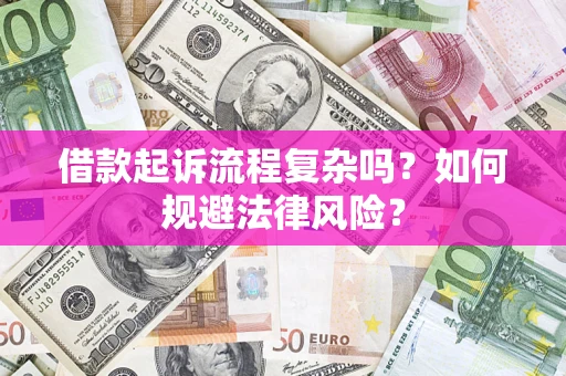 武汉借款起诉流程复杂吗？如何规避法律风险？