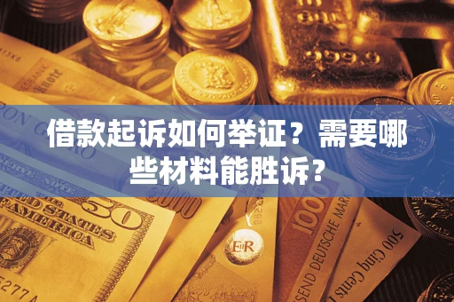 武汉借款起诉如何举证？需要哪些材料能胜诉？
